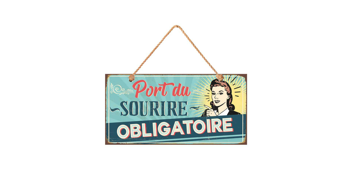 Plaque Port Du Sourire Plaques Metalbar And Humour Inexmob 